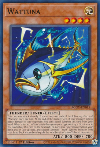 Wattuna (AGOV-EN015) (Age of Overlord) YuGiOh