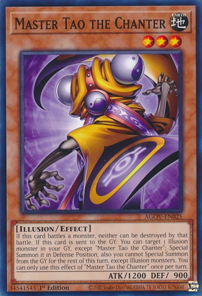 Master Tao the Chanter (AGOV-EN025) (Age of Overlord) YuGiOh