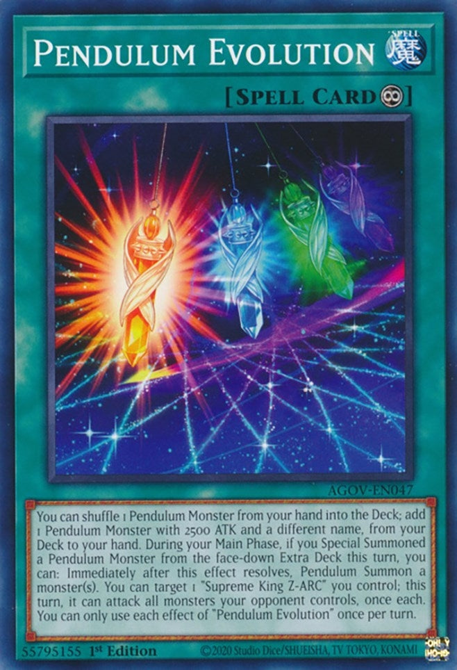 Pendulum Evolution (AGOV-EN047) (Age of Overlord) YuGiOh