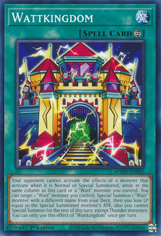Wattkingdom (AGOV-EN062) (Age of Overlord) YuGiOh