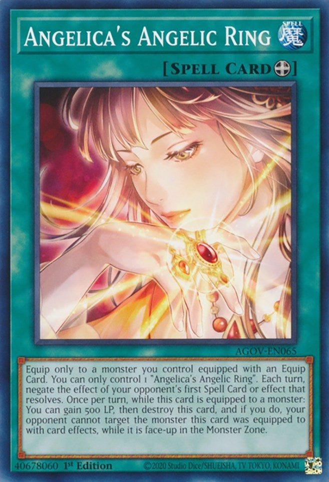 Angelica's Angelic Ring (AGOV-EN065) (Age of Overlord) YuGiOh