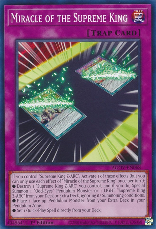 Miracle of the Supreme King (AGOV-EN068) (Age of Overlord) YuGiOh