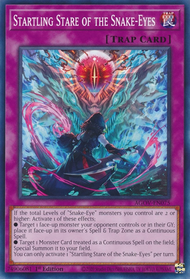 Startling Stare of the Snake-Eyes (AGOV-EN075) (Age of Overlord) YuGiOh