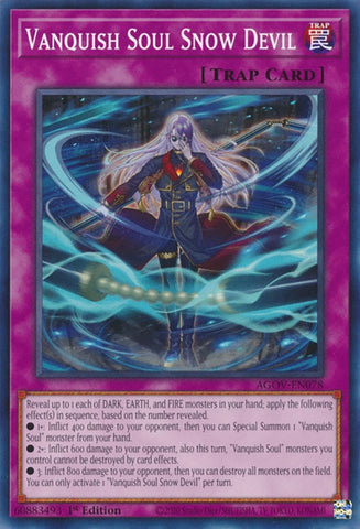 Vanquish Soul Snow Devil (AGOV-EN078) (Age of Overlord) YuGiOh