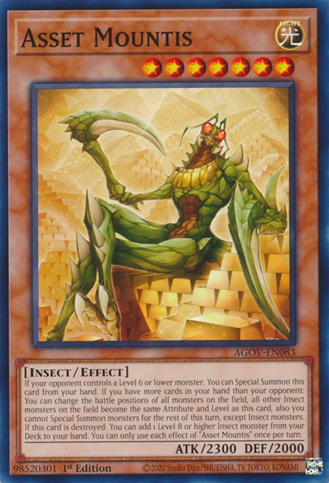 Asset Mountis (AGOV-EN083) (Age of Overlord) YuGiOh