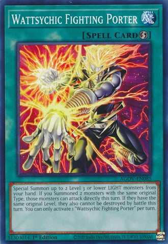 Wattsychic Fighting Porter (AGOV-EN085) (Age of Overlord) YuGiOh