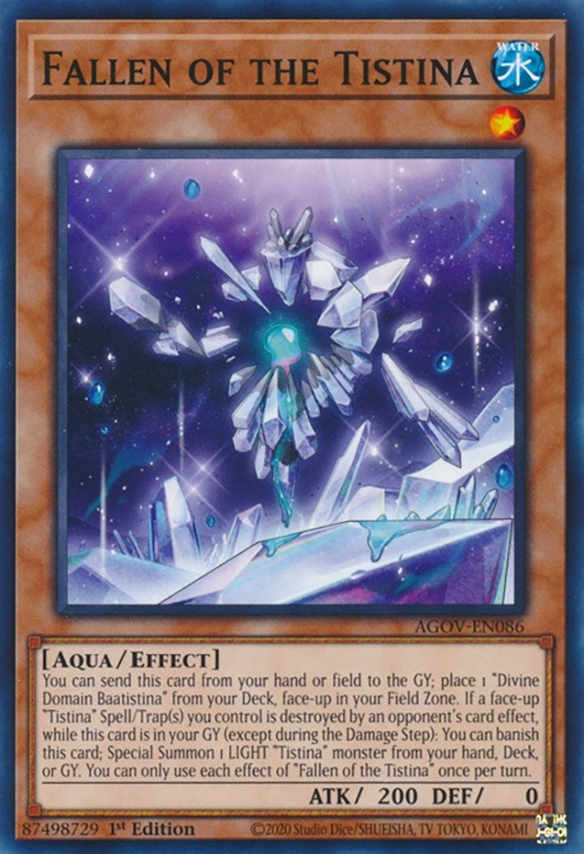 Fallen of the Tistina (AGOV-EN086) (Age of Overlord) YuGiOh