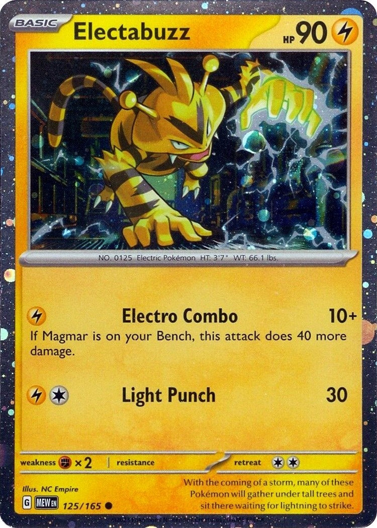 Electabuzz - 125/165 (Cosmos Holo) (125/165) (Miscellaneous Cards & Products) (MCAP) Pokemon