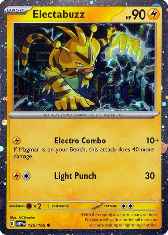 Electabuzz - 125/165 (Cosmos Holo) (125/165) (Miscellaneous Cards & Products) (MCAP) Pokemon