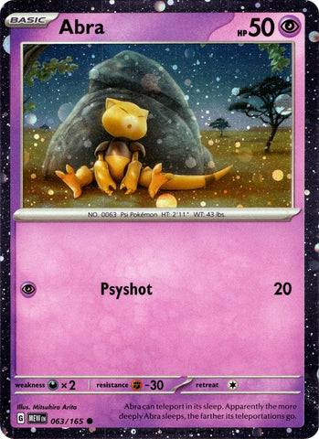 Abra - 063/165 (Cosmos Holo) (063/165) (Miscellaneous Cards & Products) Pokemon