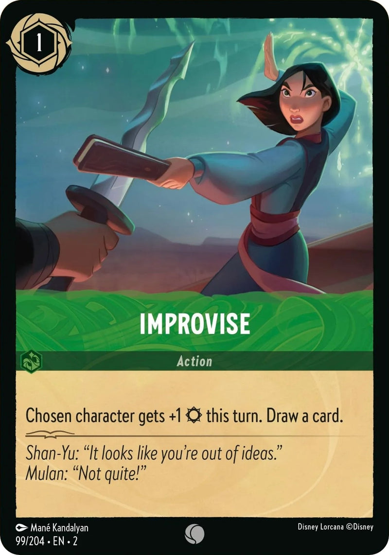 Image for Improvise (99/204) (Rise of the Floodborn) (2) - Disney Lorcana