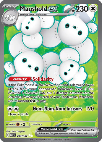 Image for Maushold ex (233/182) (SV04: Paradox Rift) - Pokemon