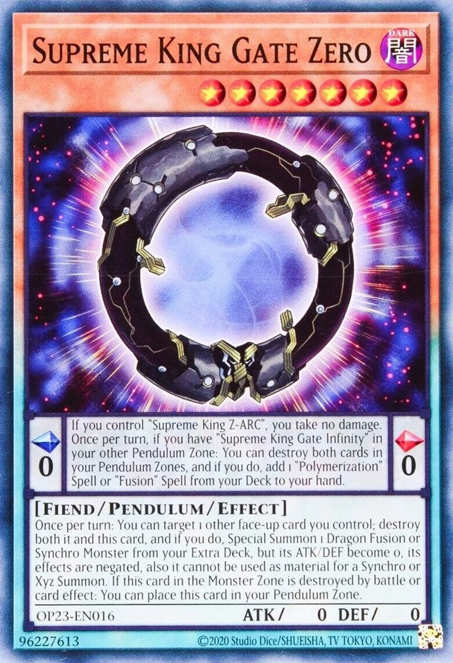 Supreme King Gate Zero (OP23-EN016) (OTS Tournament Pack 23) YuGiOh