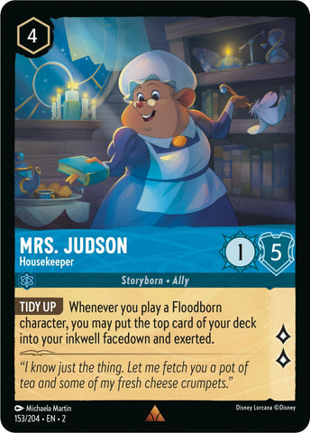Mrs. Judson - Housekeeper (153/204) (Rise of the Floodborn) Disney Lorcana