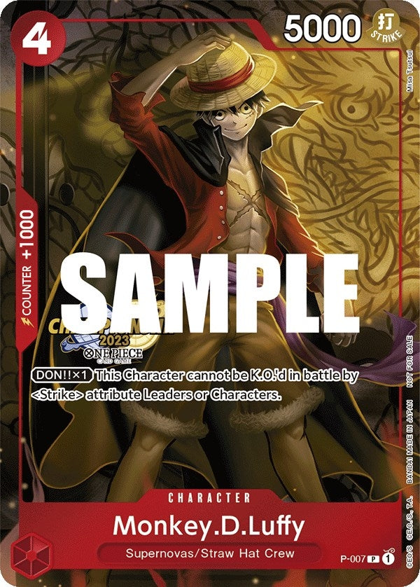 Monkey.D.Luffy (007) (CS 2023 Celebration Pack) (P-007) (One Piece Promotion Cards) One Piece Card Game