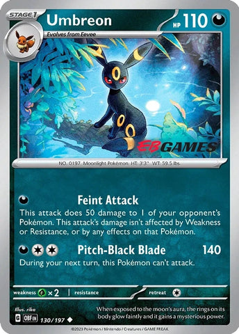 Umbreon - 130/197 (EBGames Exclusive) (130/197) (Miscellaneous Cards & Products) (MCAP) Pokemon