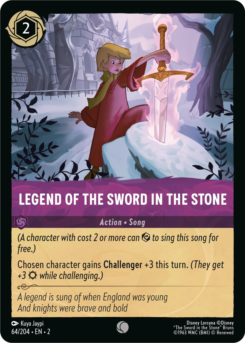 Image for Legend of the Sword in the Stone (64/204) (Rise of the Floodborn) (2) - Disney Lorcana