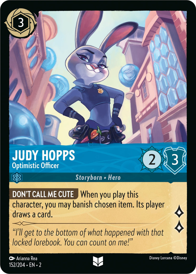 Image for Judy Hopps - Optimistic Officer (152/204) (Rise of the Floodborn) (2) - Disney Lorcana