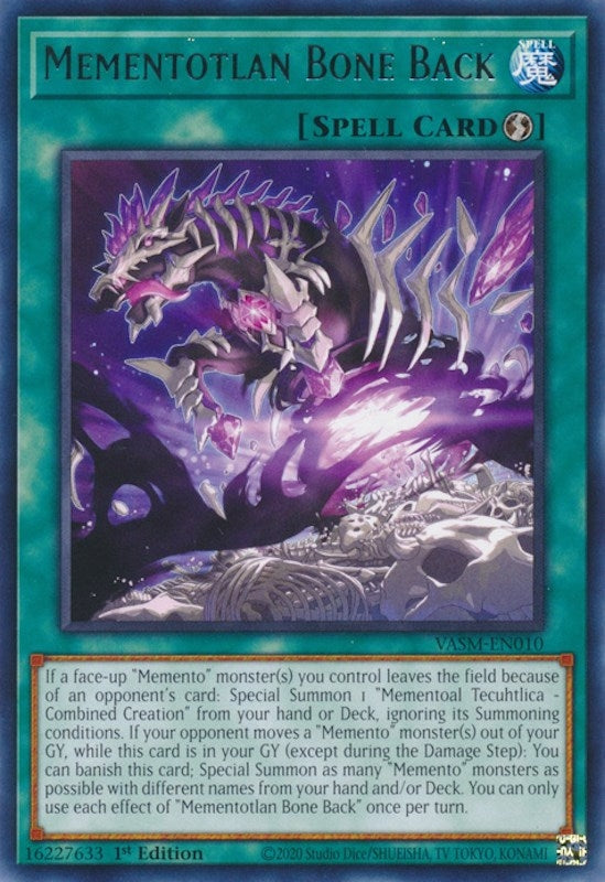 Mementotlan Bone Back (VASM-EN010) (Valiant Smashers) YuGiOh