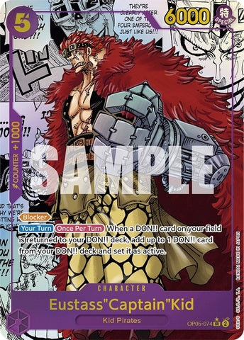 Eustass"Captain"Kid (Alternate Art) (Manga) (OP05-074) (Awakening of the New Era) One Piece Card Game