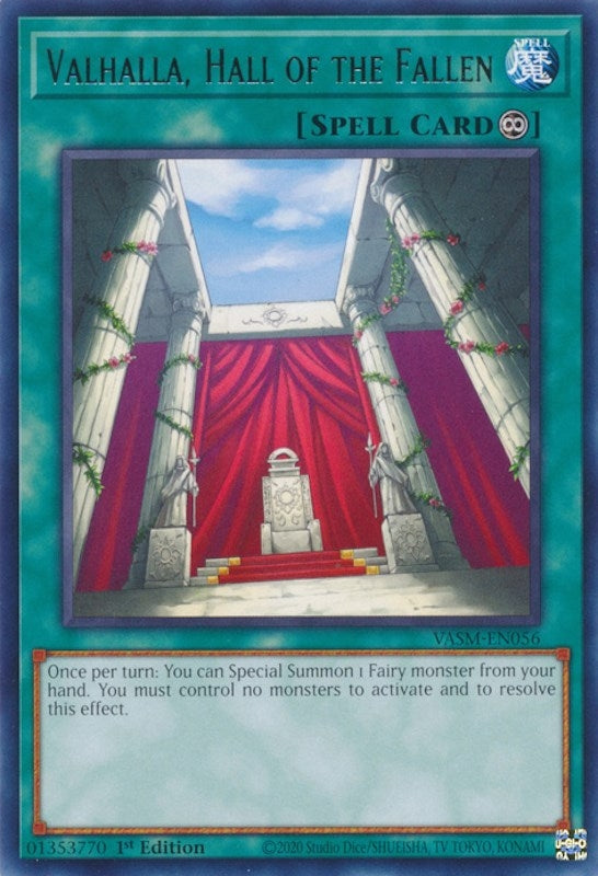 Valhalla, Hall of the Fallen (VASM-EN056) (Valiant Smashers) YuGiOh