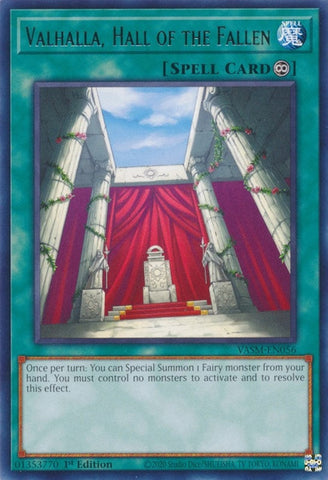 Valhalla, Hall of the Fallen (VASM-EN056) (Valiant Smashers) YuGiOh