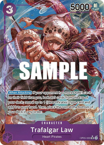 Trafalgar Law (Alternate Art) (069) (OP05-069) (Awakening of the New Era) One Piece Card Game