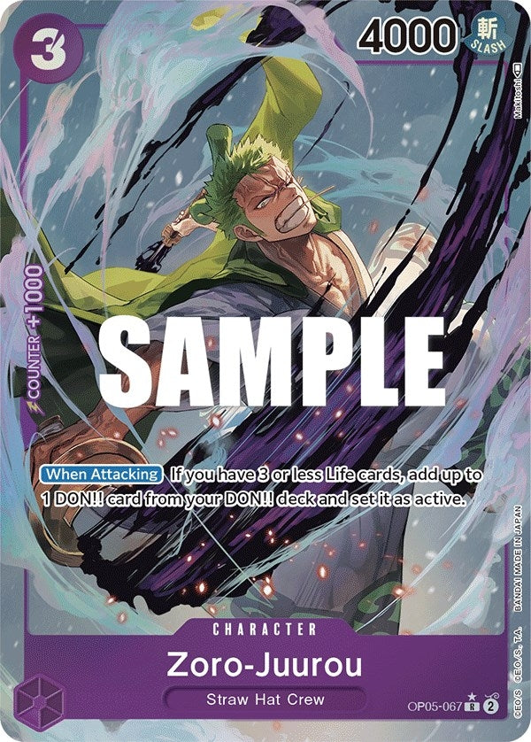 Zoro-Juurou (Alternate Art) (OP05-067) (Awakening of the New Era) One Piece Card Game