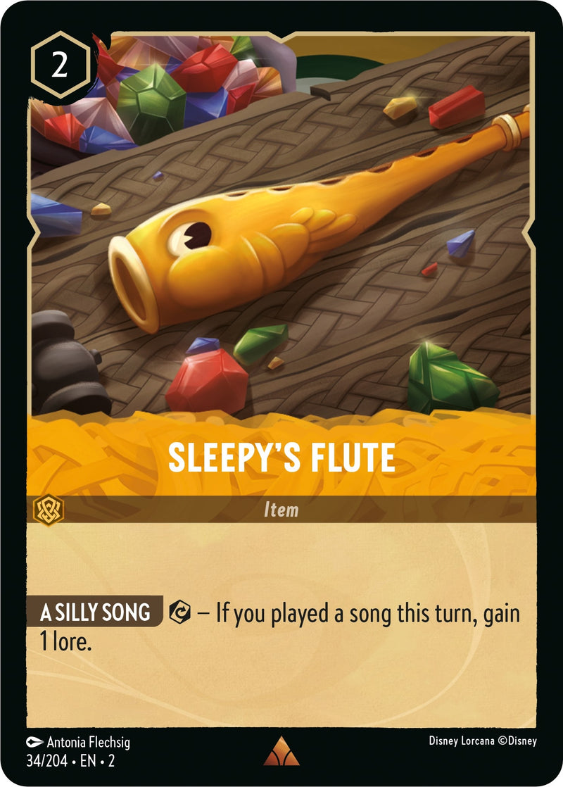 Image for Sleepy's Flute (34/204) (Rise of the Floodborn) (2) - Disney Lorcana