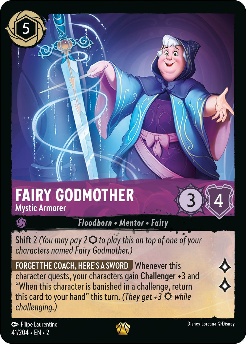 Image for Fairy Godmother - Mystic Armorer (41/204) (Rise of the Floodborn) (2) - Disney Lorcana