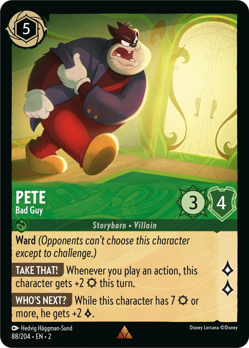 Image for Pete - Bad Guy (88/204) (Rise of the Floodborn) (2) - Disney Lorcana