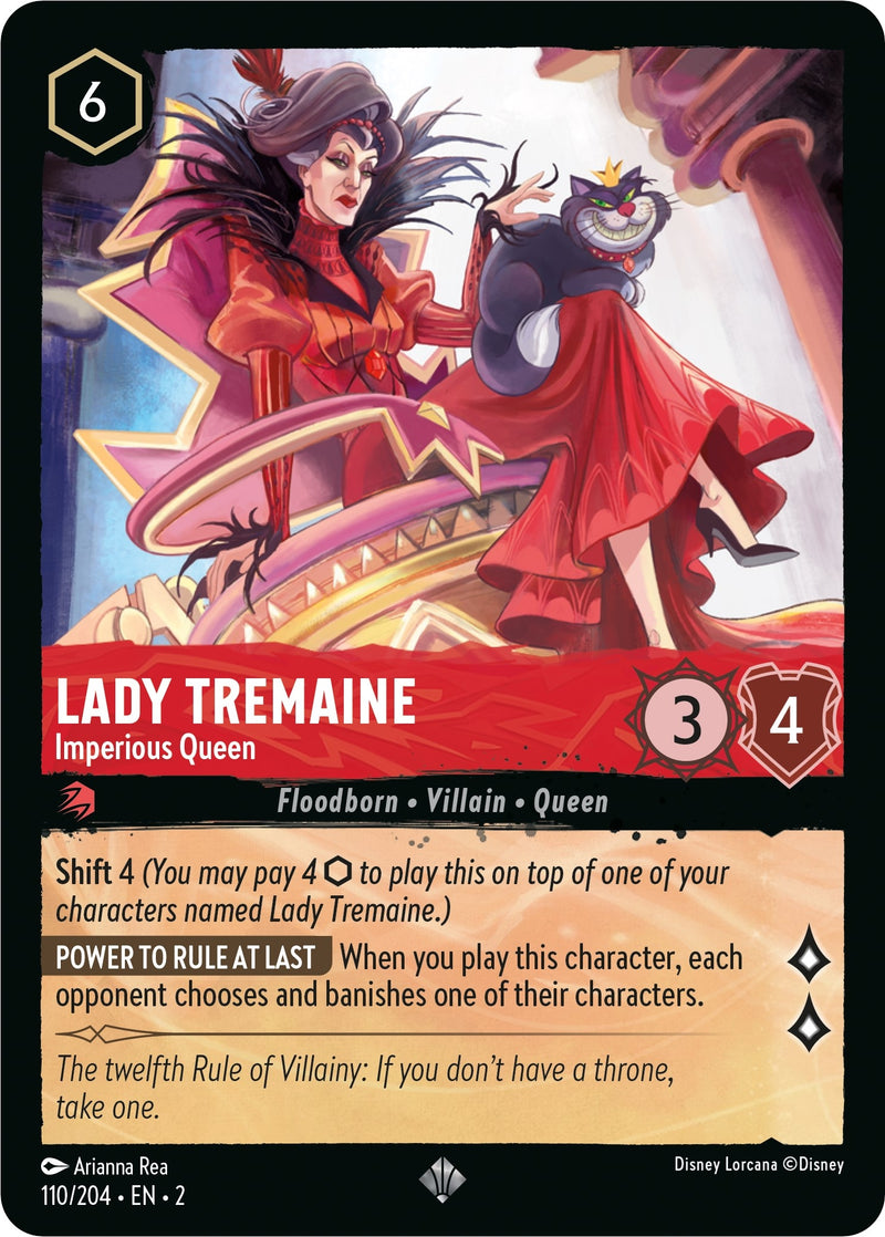 Image for Lady Tremaine - Imperious Queen (110/204) (Rise of the Floodborn) (2) - Disney Lorcana