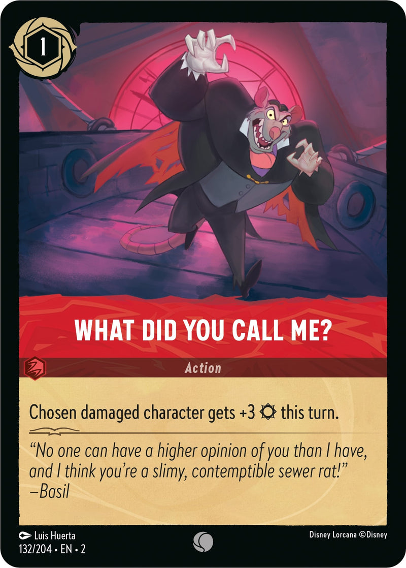 Image for What Did You Call Me? (132/204) (Rise of the Floodborn) (2) - Disney Lorcana