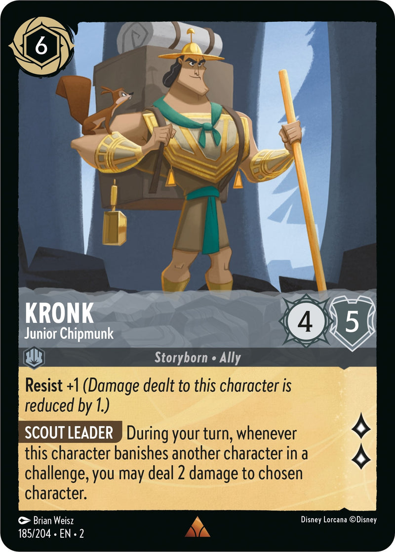 Image for Kronk - Junior Chipmunk (185/204) (Rise of the Floodborn) (2) - Disney Lorcana