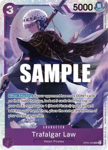 Image for Trafalgar Law (069) (OP05-069) (Awakening of the New Era) - One Piece Card Game