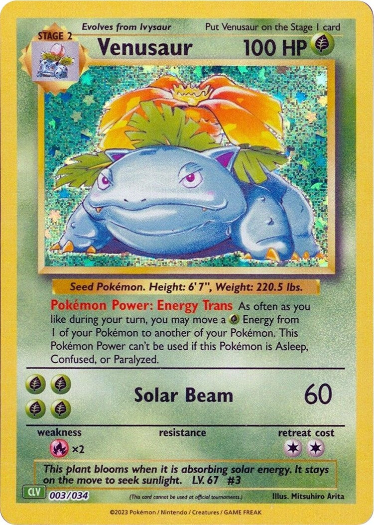Image for Venusaur (003/034) (Trading Card Game Classic) (CL) - Pokemon