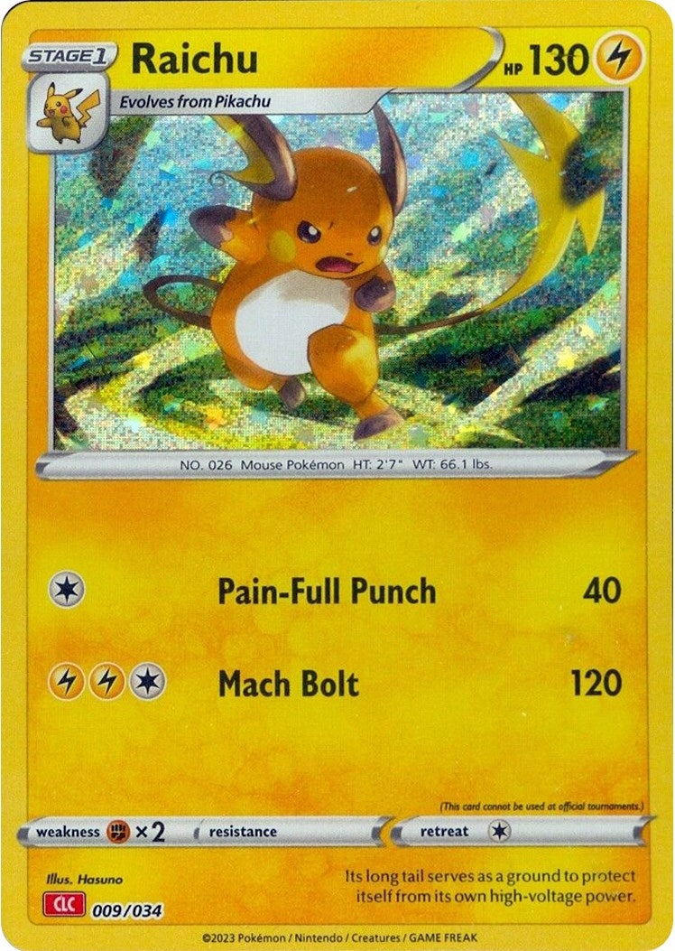 Image for Raichu (009/034) (Trading Card Game Classic) (CL) - Pokemon
