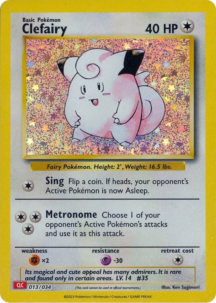Image for Clefairy (013/034) (Trading Card Game Classic) (CL) - Pokemon