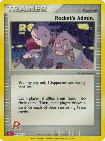 Image for Rocket's Admin. (CLC) (025/034) (Trading Card Game Classic) (CL) - Pokemon