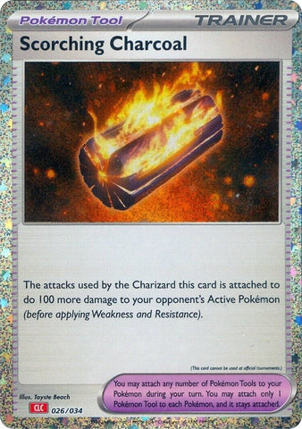 Scorching Charcoal (026/034) (Trading Card Game Classic) (CL) Pokemon