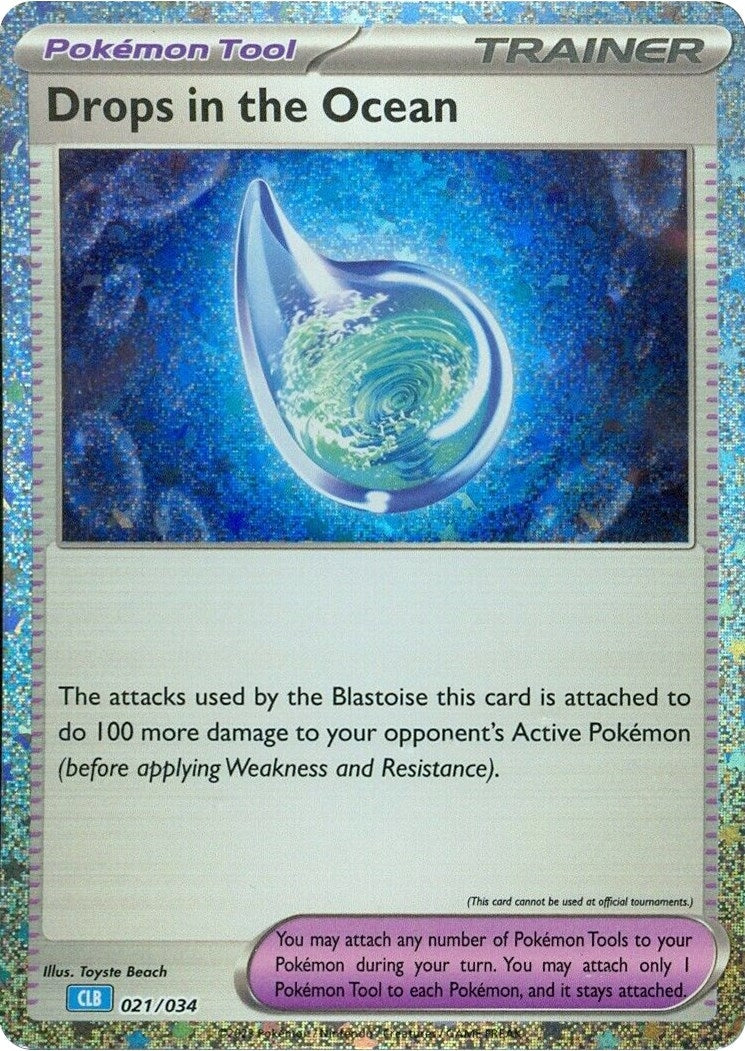 Drops in the Ocean (021/034) (Trading Card Game Classic) (CL) Pokemon
