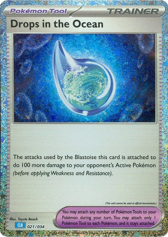 Drops in the Ocean (021/034) (Trading Card Game Classic) (CL) Pokemon
