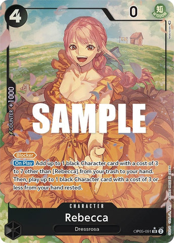 Rebecca (Alternate Art) (OP05-091) (Awakening of the New Era) One Piece Card Game