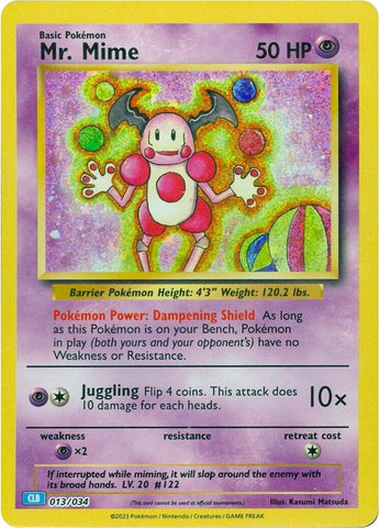 Mr. Mime (013/034) (Trading Card Game Classic) (CL) Pokemon