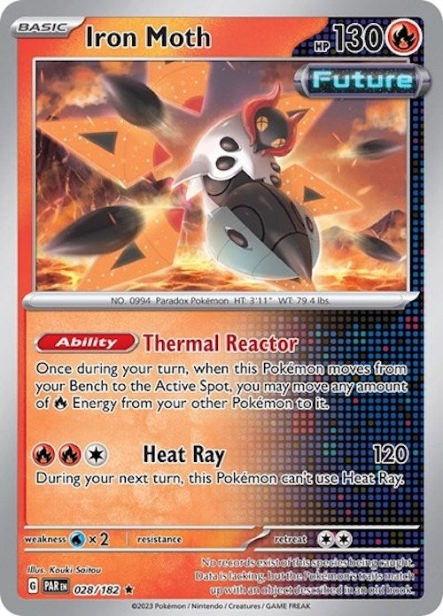 Image for Iron Moth - 028/182 (Cosmos Holo) (028/182) (Miscellaneous Cards & Products) (MCAP) - Pokemon