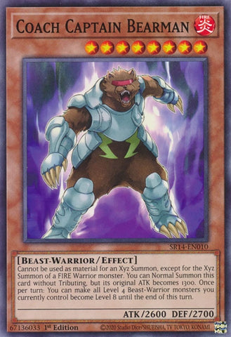 Coach Captain Bearman (SR14-EN010) (Structure Deck: Fire Kings) YuGiOh