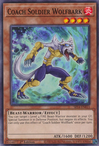Coach Soldier Wolfbark (SR14-EN011) (Structure Deck: Fire Kings) YuGiOh