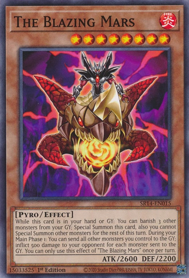 The Blazing Mars (SR14-EN015) (Structure Deck: Fire Kings) YuGiOh