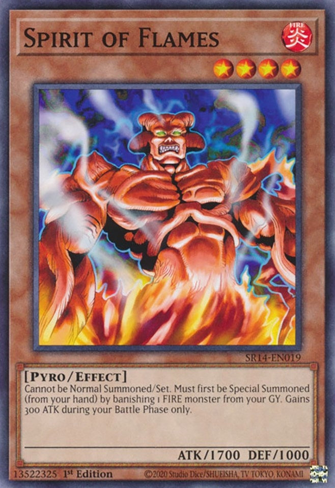 Spirit of Flames (SR14-EN019) (Structure Deck: Fire Kings) YuGiOh