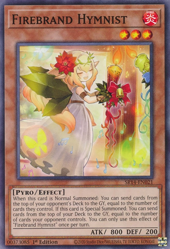 Firebrand Hymnist (SR14-EN021) (Structure Deck: Fire Kings) YuGiOh